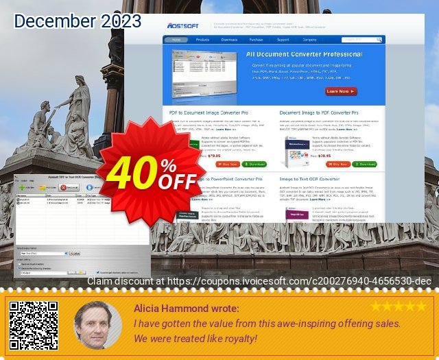 Aostsoft TIFF to Text OCR Converter discount 40% OFF, 2024 World Heritage Day offering deals. Aostsoft TIFF to Text OCR Converter Imposing promo code 2024