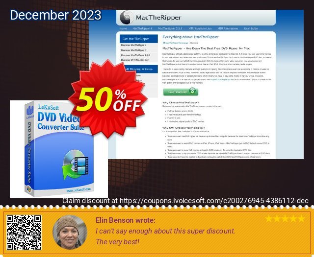 LeKuSoft DVD Video Converter Suite terbatas penawaran loyalitas pelanggan Screenshot