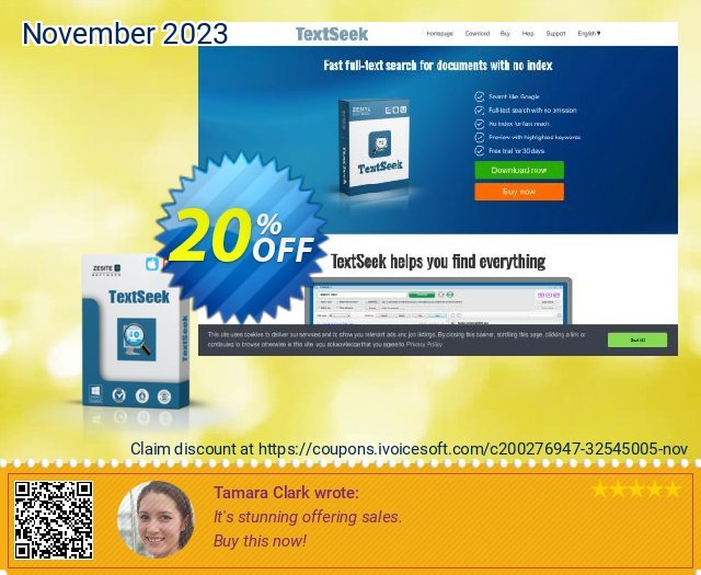 TextSeek (Personal licence, Lifetime) discount 20% OFF, 2022 Egg Day offering deals. TextSeek (Personal licence, Lifetime) Super promotions code 2022