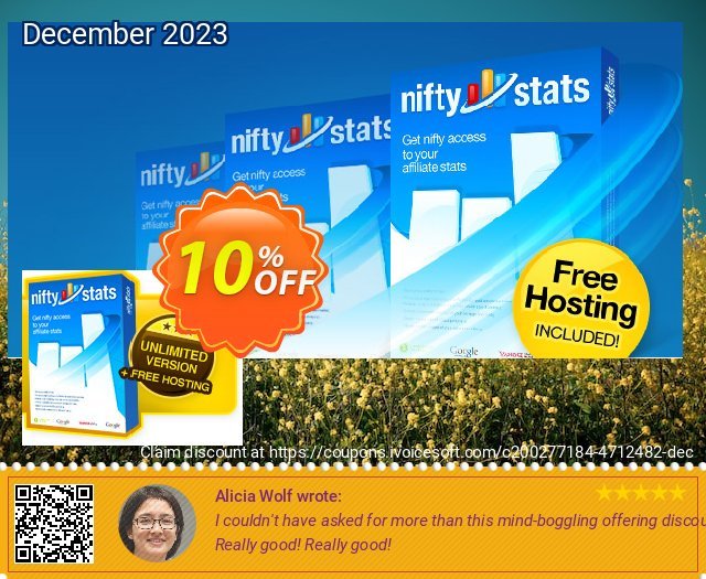 Nifty Stats (3 months) discount 10% OFF, 2022 Women's Day sales. Nifty Stats Exclusive promotions code 2022
