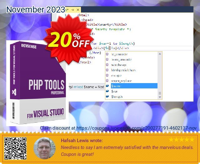 PHP Tools for Visual Studio (Organizations/Single User) 令人惊讶的 优惠码 软件截图