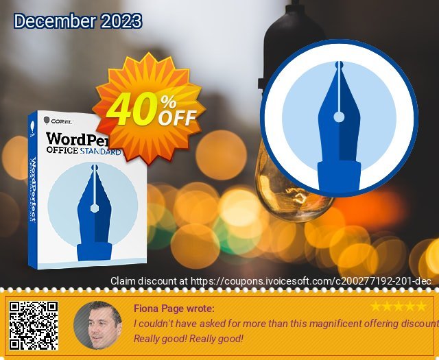 WordPerfect Office Standard 2021 Upgrade discount 40% OFF, 2024 Valentines Day offering sales. 25% OFF WordPerfect Office Standard 2024 Upgrade, verified