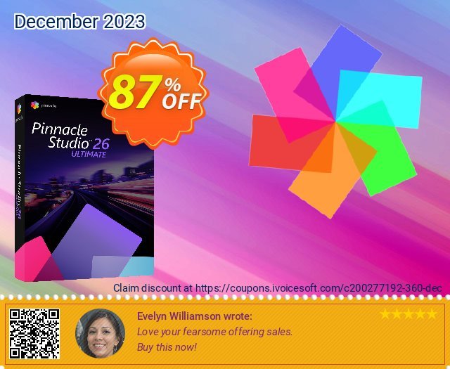 Pinnacle Studio 26 Ultimate Bundle UPGRADE verwunderlich Verkaufsförderung Bildschirmfoto