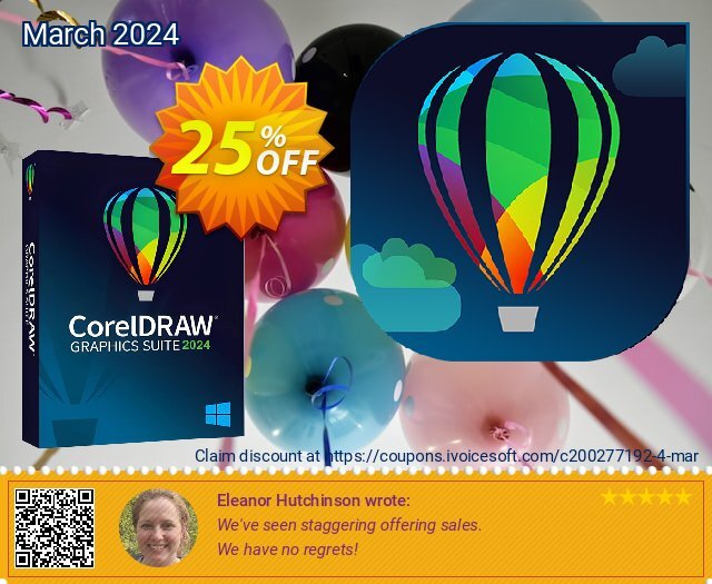 CorelDRAW Graphics Suite 2023 Subscription (Annual) discount 25% OFF, 2023 ​Spooky Day deals. 15% OFF CorelDRAW Graphics Suite 2023 (Annual Plan), verified