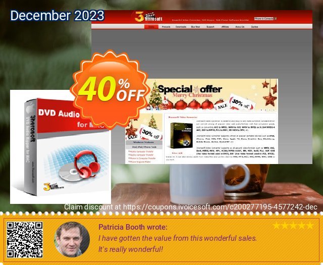 3herosoft DVD Audio Ripper for Mac menakuntukan penjualan Screenshot