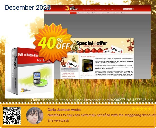 3herosoft DVD to Mobile Phone Converter for Mac terbaik penawaran promosi Screenshot