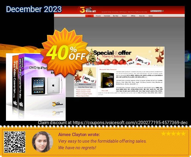 3herosoft DVD to iPad Suite for Mac terbaik penawaran loyalitas pelanggan Screenshot