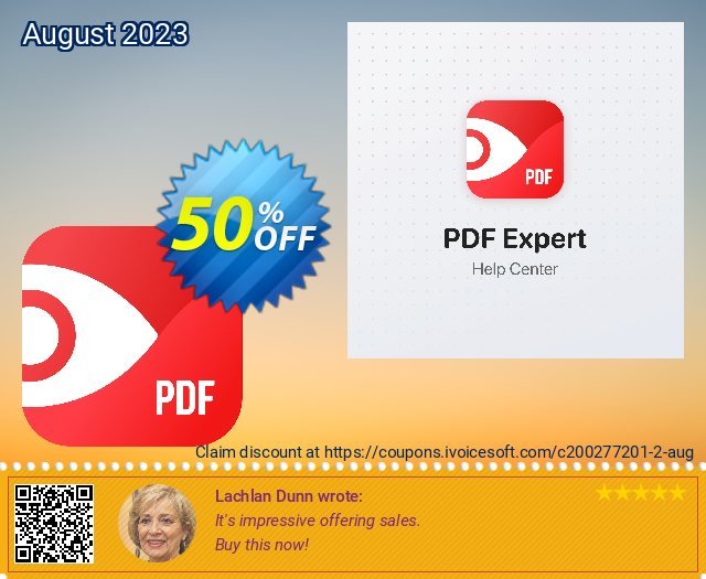 PDF Expert Educational Premium Offer discount 50% OFF, 2024 Memorial Day promo. 50% OFF PDF Expert Educational Premium Offer, verified