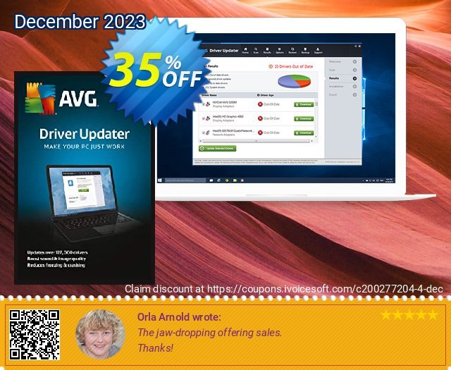 AVG Driver Updater khusus deals Screenshot