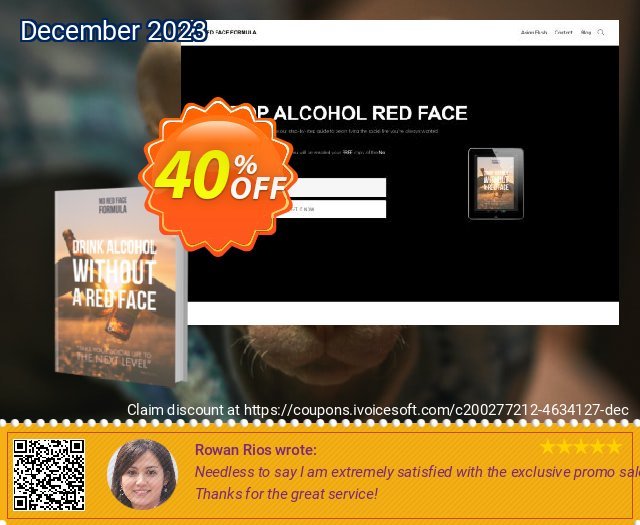 No Red Face Formula keren deals Screenshot