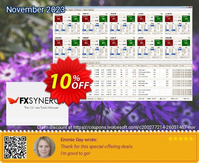 FX Synergy - Monthly discount 10% OFF, 2022 Memorial Day sales. FX Synergy - Monthly Awesome promo code 2022