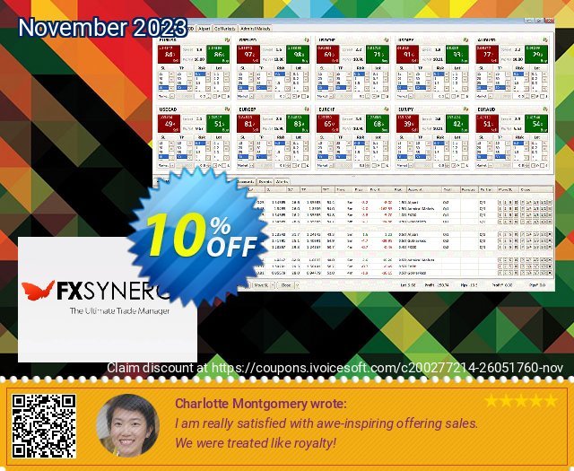 FX Synergy - Yearly discount 10% OFF, 2022 Mother's Day promo. FX Synergy - Yearly Super discount code 2022