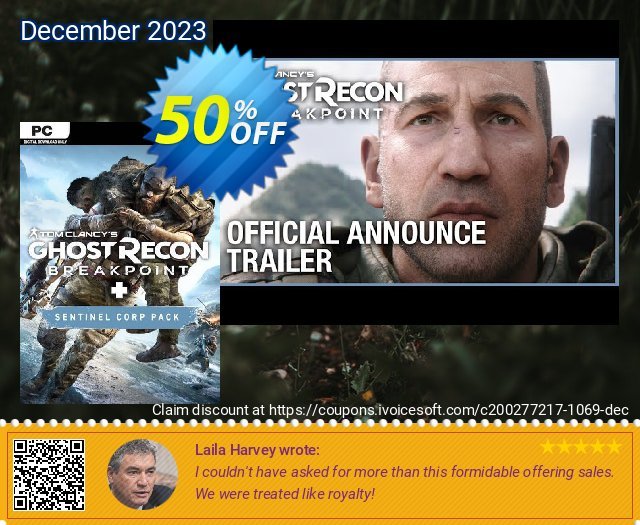 Tom Clancy's Ghost Recon Breakpoint PC + DLC discount 50% OFF, 2024 Spring offering deals. Tom Clancy's Ghost Recon Breakpoint PC + DLC Deal