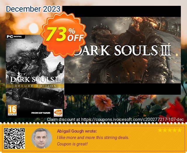 Dark Souls III 3 Deluxe Edition PC 棒极了 促销 软件截图