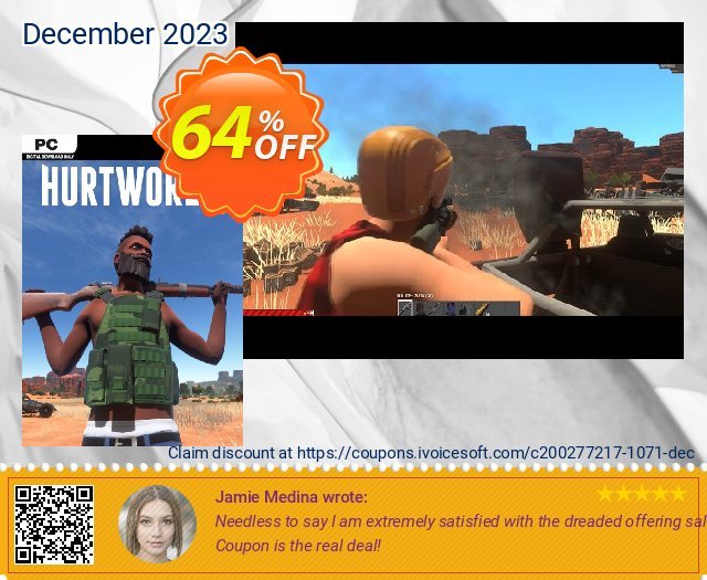 Hurtworld PC discount 64% OFF, 2024 April Fools' Day promo. Hurtworld PC Deal