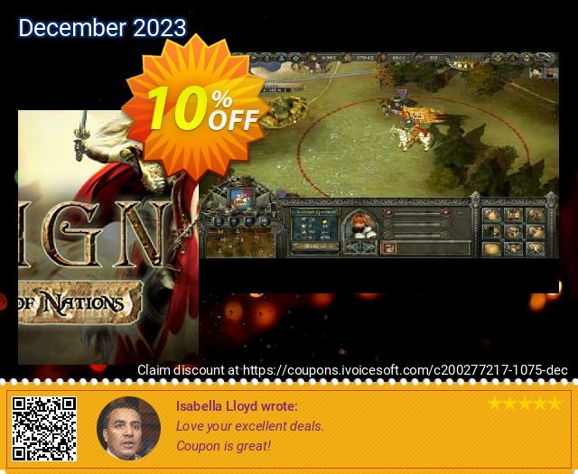 Reign Conflict of Nations PC discount 10% OFF, 2024 World Heritage Day offering sales. Reign Conflict of Nations PC Deal