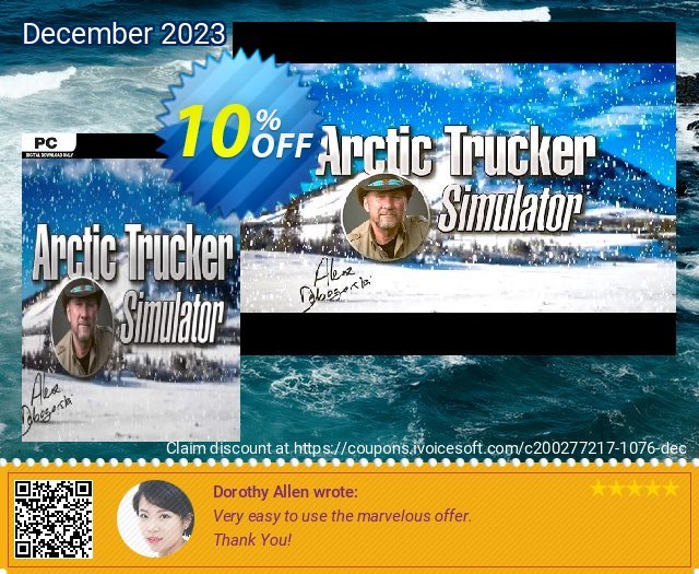 Arctic Trucker Simulator PC discount 10% OFF, 2024 April Fools' Day offering sales. Arctic Trucker Simulator PC Deal