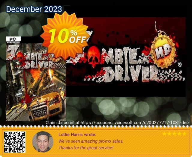 Zombie Driver HD PC discount 10% OFF, 2024 April Fools' Day promotions. Zombie Driver HD PC Deal