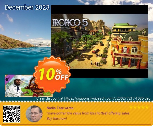 Tropico 5 The Big Cheese PC großartig Preisnachlässe Bildschirmfoto