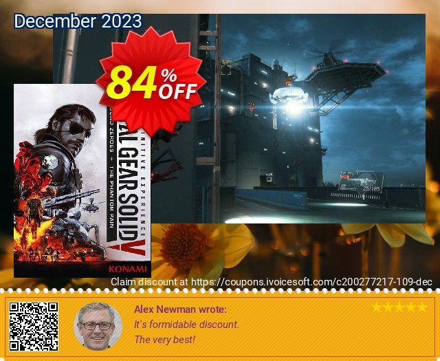 Metal Gear Solid V 5 Definitive Experience PC discount 84% OFF, 2024 Father's Day offering sales. Metal Gear Solid V 5 Definitive Experience PC Deal