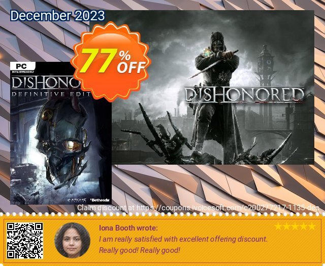 Dishonored Definitive Edition PC discount 77% OFF, 2024 World Heritage Day offering sales. Dishonored Definitive Edition PC Deal