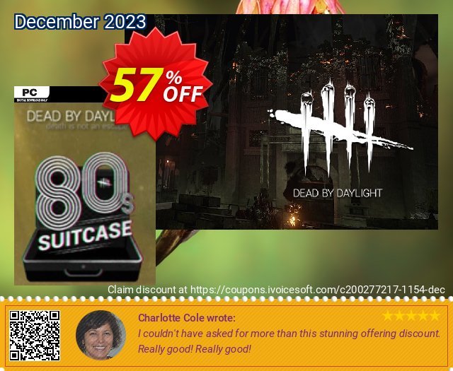 Dead by Daylight PC - The 80s Suitcase DLC discount 57% OFF, 2024 Spring offering sales. Dead by Daylight PC - The 80s Suitcase DLC Deal