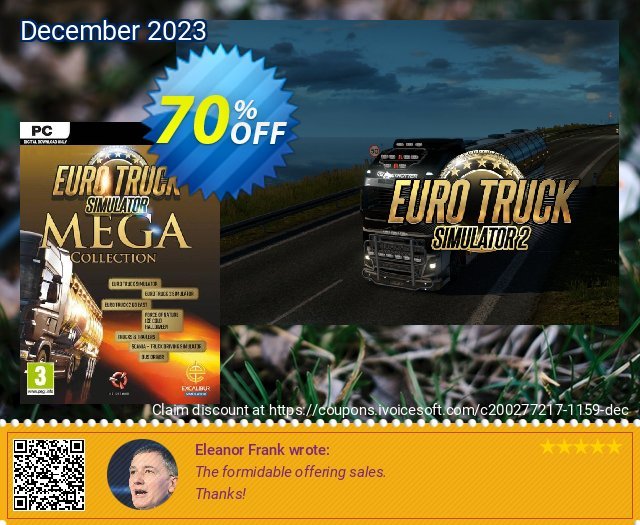 Euro Truck Simulator: Mega Collection PC faszinierende Verkaufsförderung Bildschirmfoto