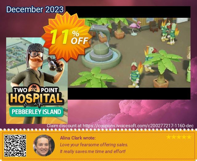 Two Point Hospital PC Pebberley Island DLC (EU) faszinierende Verkaufsförderung Bildschirmfoto