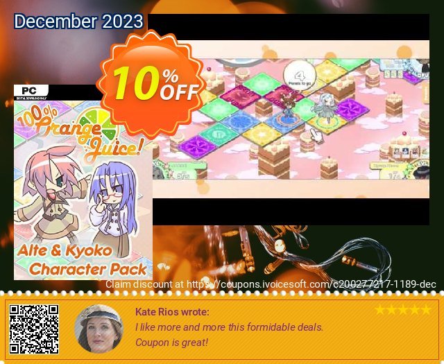 100% Orange Juice Alte & Kyoko Character Pack PC 驚きっ放し 昇進 スクリーンショット