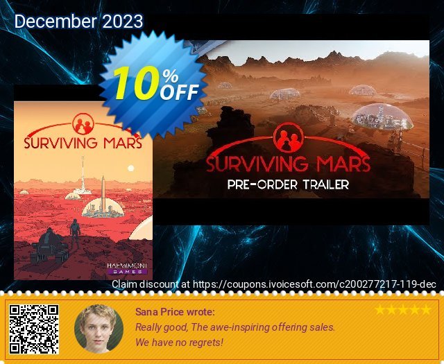 Surviving Mars PC discount 10% OFF, 2022 Spring offer. Surviving Mars PC Deal