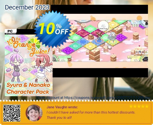 100% Orange Juice Syura & Nanako Character Pack PC 驚きの連続 促進 スクリーンショット
