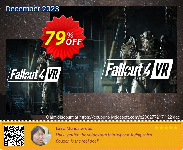 Fallout 4 VR PC discount 79% OFF, 2024 Easter Day promo. Fallout 4 VR PC Deal
