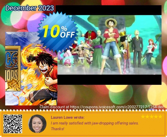 One Piece Pirate Warriors 3 PC discount 10% OFF, 2024 World Backup Day sales. One Piece Pirate Warriors 3 PC Deal