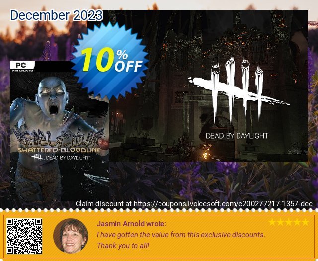 Dead by Daylight PC - Shattered Bloodline DLC discount 10% OFF, 2024 Easter Day offering sales. Dead by Daylight PC - Shattered Bloodline DLC Deal