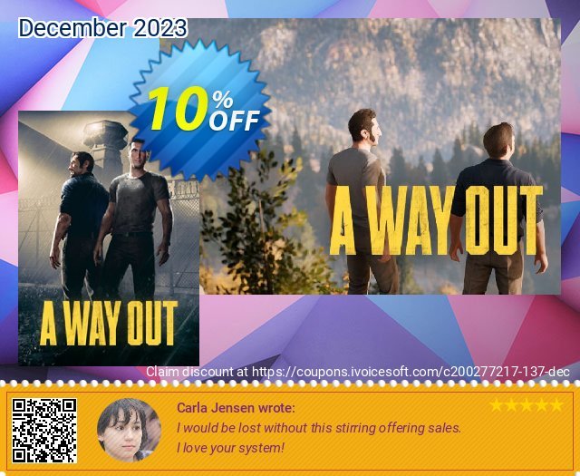 A Way Out PC discount 10% OFF, 2024 Easter Day offering discount. A Way Out PC Deal