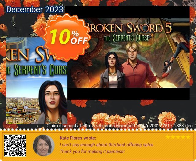 Broken Sword 5 the Serpent's Curse PC 了不起的 产品销售 软件截图