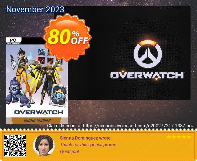 Overwatch PC - Cross-Game Digital Goodies DLC khusus voucher promo Screenshot