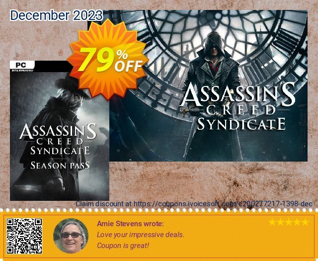 Assassin's Creed Syndicate - Season Pass PC discount 79% OFF, 2024 Resurrection Sunday offering sales. Assassin's Creed Syndicate - Season Pass PC Deal