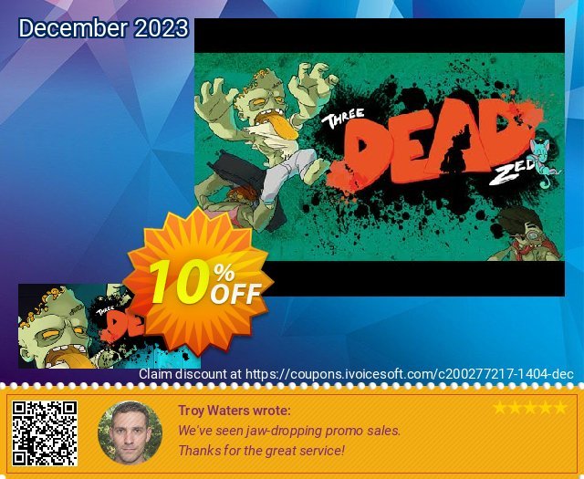 Three Dead Zed PC baik sekali voucher promo Screenshot