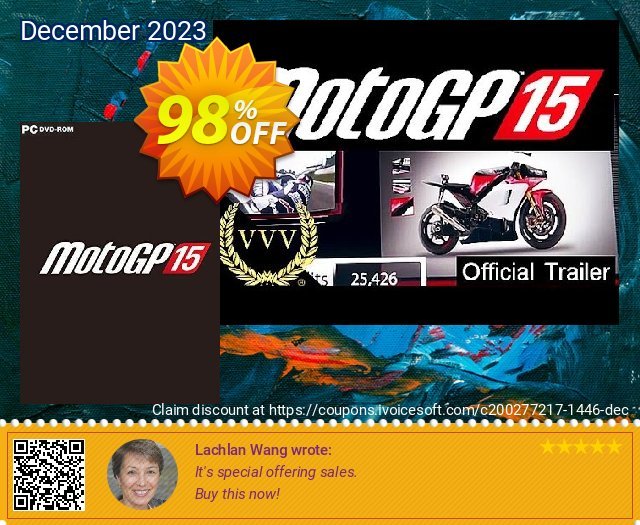 MotoGP 15 PC discount 98% OFF, 2024 April Fools' Day discount. MotoGP 15 PC Deal