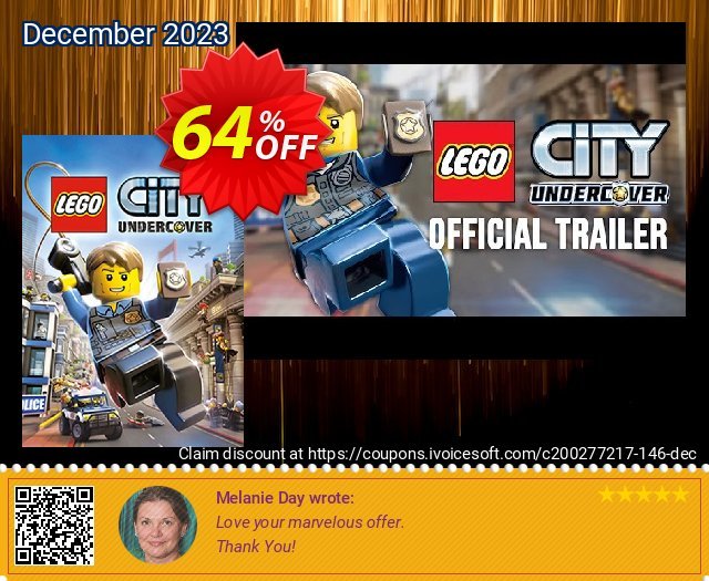 Lego City Undercover PC discount 64% OFF, 2024 April Fools' Day offering sales. Lego City Undercover PC Deal
