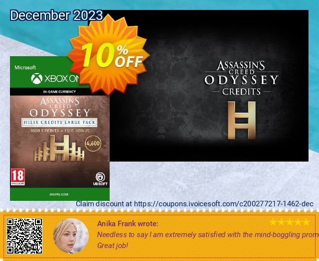 Assassins Creed Odyssey Helix Credits Large Pack Xbox One 惊人的 产品销售 软件截图