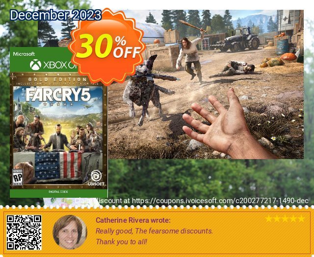 Far Cry 5 Gold Edition Xbox One discount 30% OFF, 2024 World Heritage Day offering sales. Far Cry 5 Gold Edition Xbox One Deal