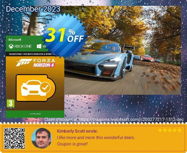 Forza Horizon 4 Car Pass Xbox One/PC discount 31% OFF, 2024 Easter Day offering sales. Forza Horizon 4 Car Pass Xbox One/PC Deal