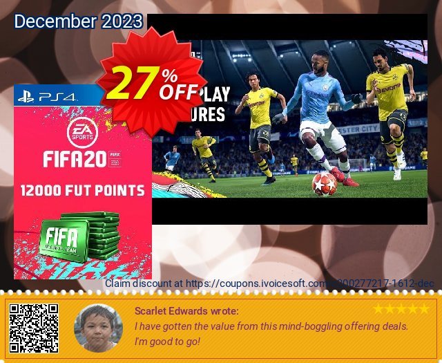 12000 FIFA 20 Ultimate Team Points PS4 (Austria) discount 27% OFF, 2024 April Fools Day offering sales. 12000 FIFA 20 Ultimate Team Points PS4 (Austria) Deal