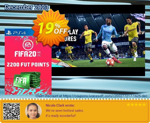 2200 FIFA 20 Ultimate Team Points PS4 PSN Code - UK account 可怕的 产品折扣 软件截图