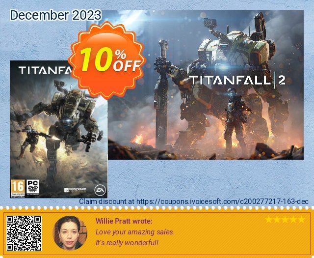 Titanfall 2 PC - Nitro Scorch Pack DLC discount 10% OFF, 2024 April Fools' Day offering sales. Titanfall 2 PC - Nitro Scorch Pack DLC Deal