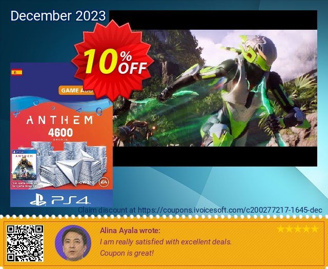 Anthem 4600 Shards PS4 (Spain) discount 10% OFF, 2024 World Heritage Day offering sales. Anthem 4600 Shards PS4 (Spain) Deal