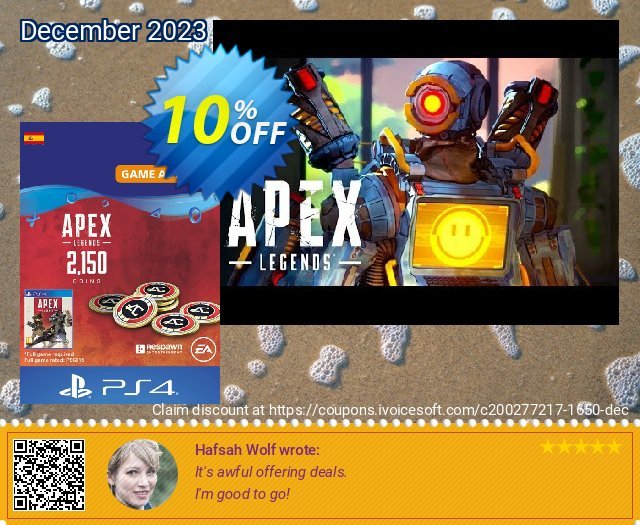 Apex Legends 2150 Coins PS4 (Spain) 令人难以置信的 交易 软件截图