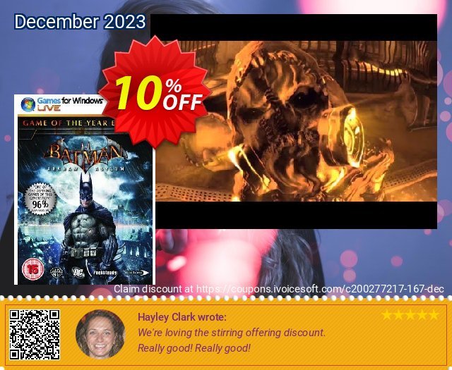 Batman : Arkham Asylum - Game Of The Year Edition (PC) 令人敬畏的 销售折让 软件截图